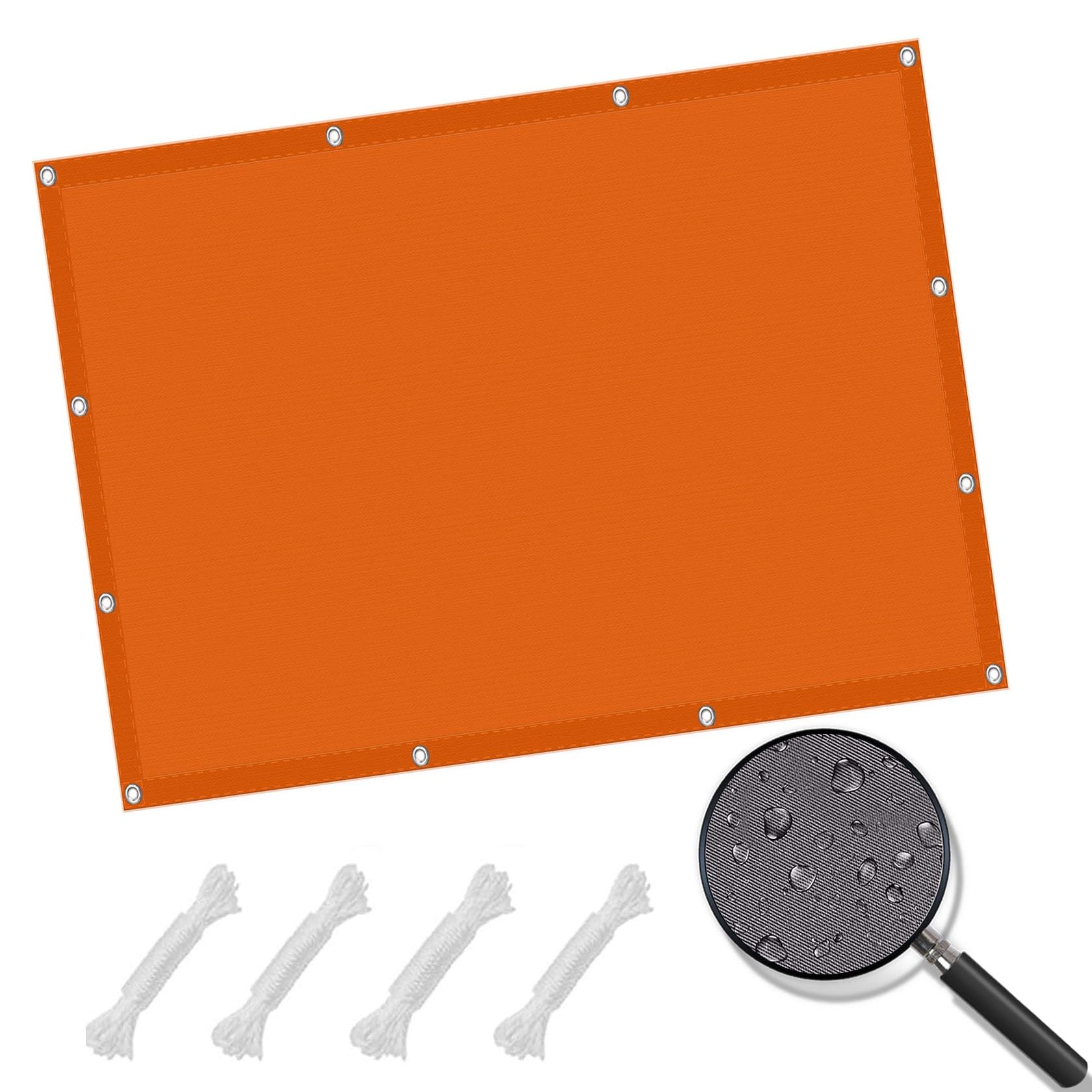 Voile d'ombrage 3x6m imperméable bloquant les UV pour terrasse et jardin