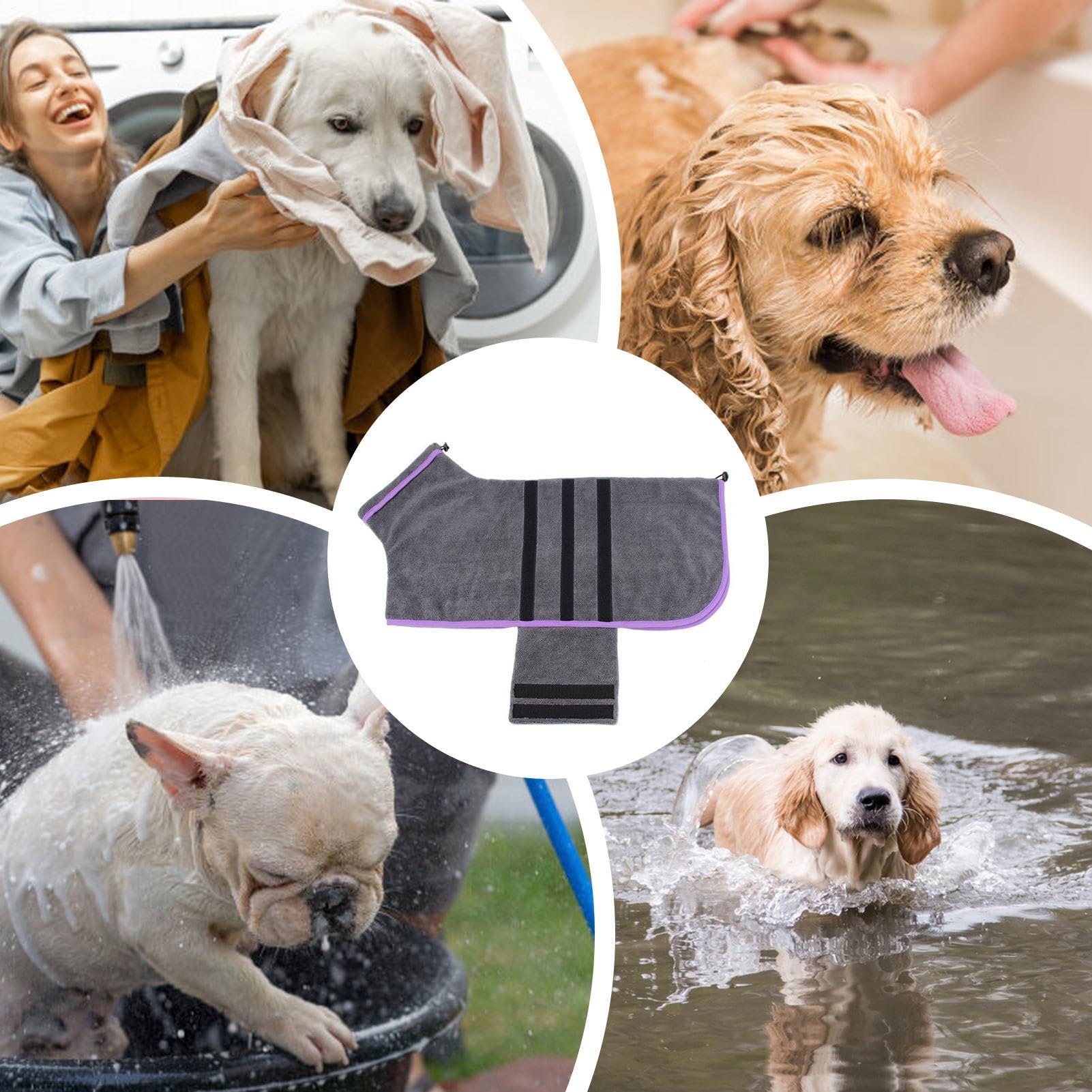 Peignoir Séchant Pour Chien Serviette en Microfibre Douce et Super