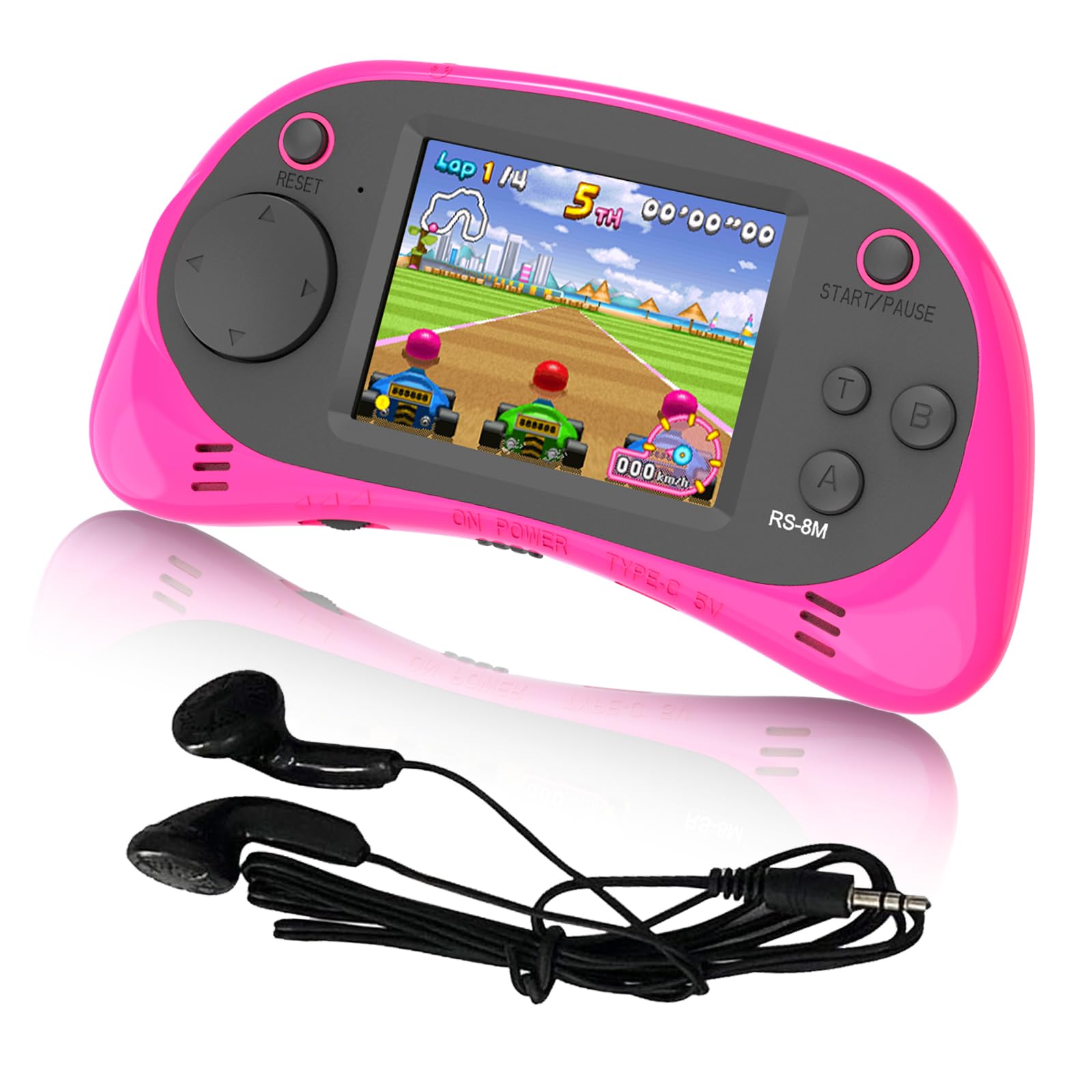 Easegmer 16 Bit Kids Handheld Games Built In 220 Hd Desertcart
