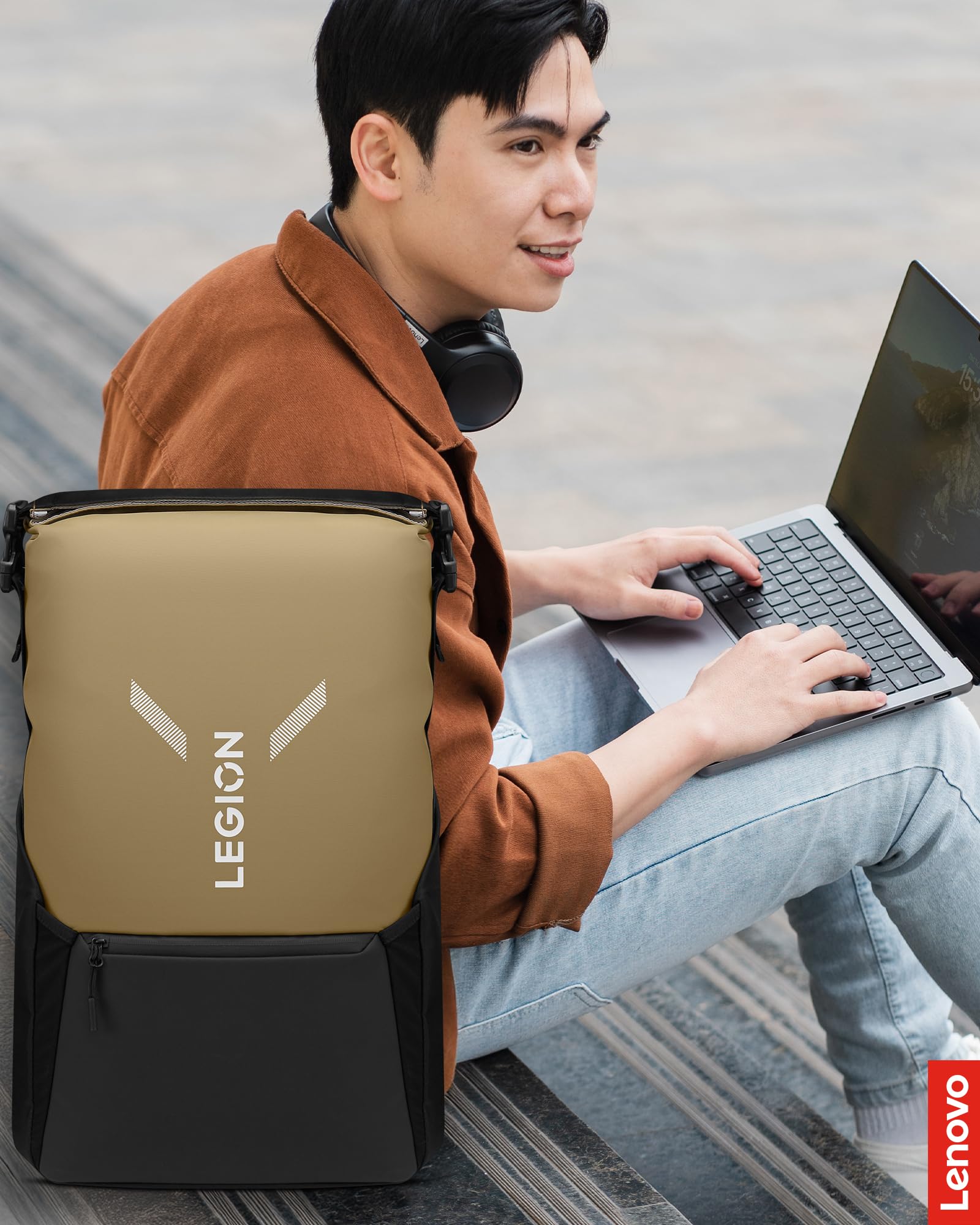 Lenovo Plecak na laptopa Legion Gaming GB500, pojemność do 25 l, pasuje do laptopów 40.6 cm, wodoodporny