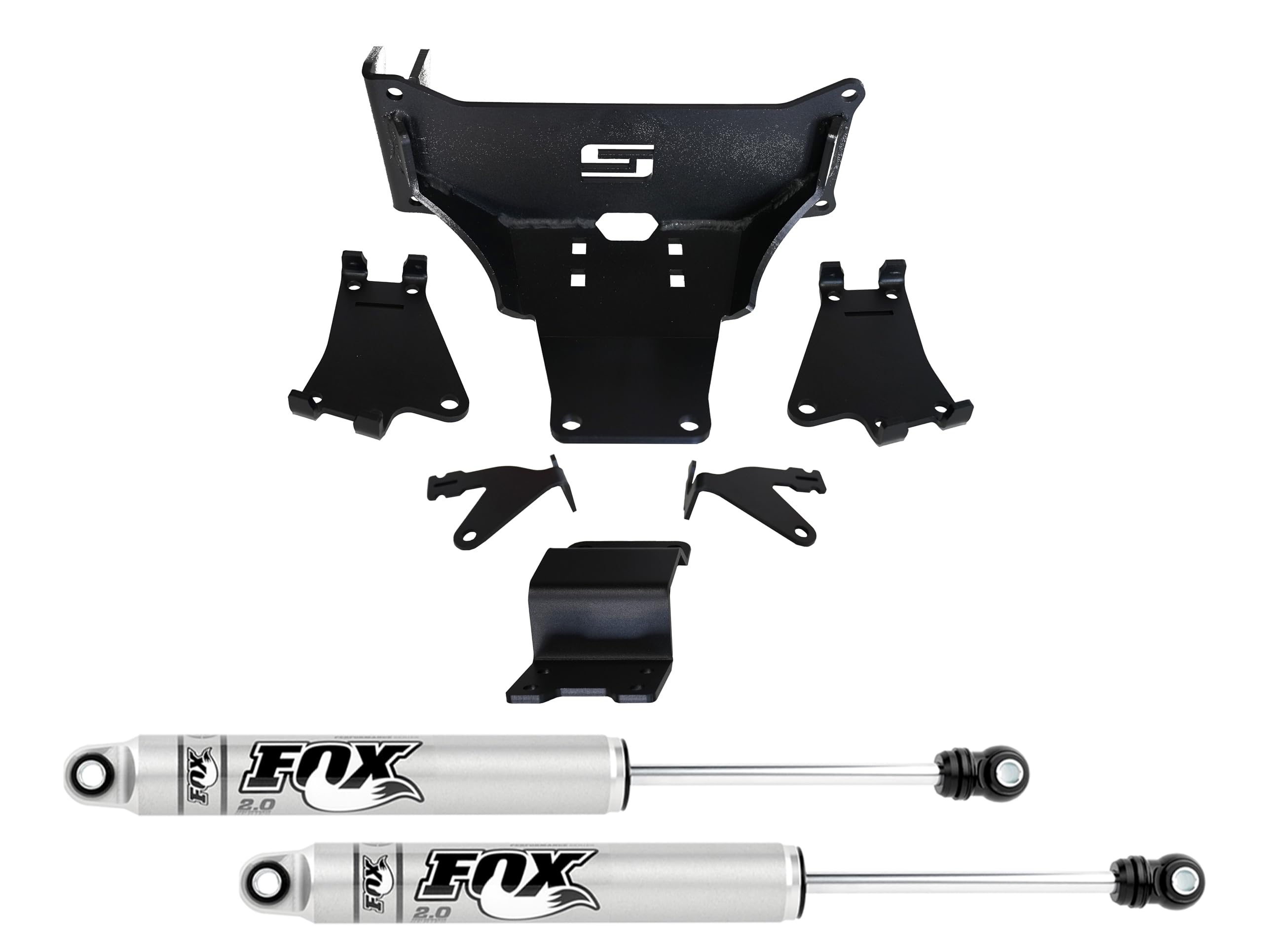 RealTruck SUPERLIFT SUSPENSION Dual Steering Stabilizer Kit for Ford F-450/F-550 | Fox 2.0 Cylinders | 92766 | Fits 2017-2024 Ford F-450/F-550 with No Lift to Any Lift Height