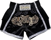 Vista 1 de Fluory - Pantalones cortos de lucha para muay thai, shorts de MMA, ropa de entrenamiento para lucha en jaula, grappling, artes marciales, kickboxing
