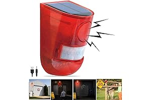 Solar Sound & Light Alarm Motion Sensor: Ultimate Protection for Your Property
