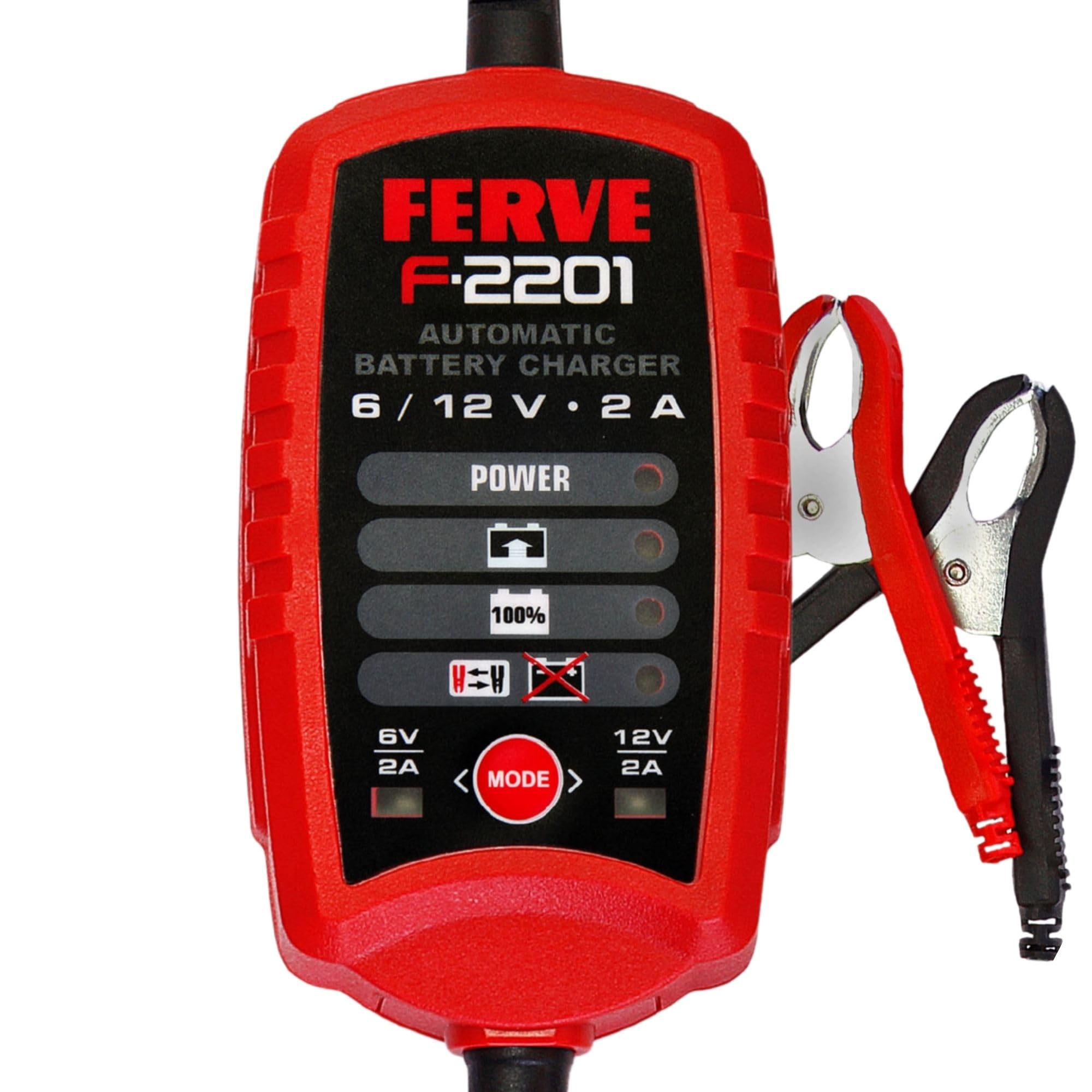 Ferve F-2201 Cargador de Baterías de Plomo Ácido