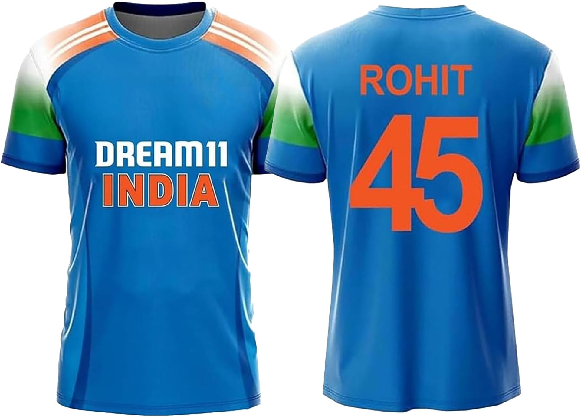 GenericSports Cricket Rohit 45 India Jersey ODI 2025/26(Kid's, Boy's& Men)