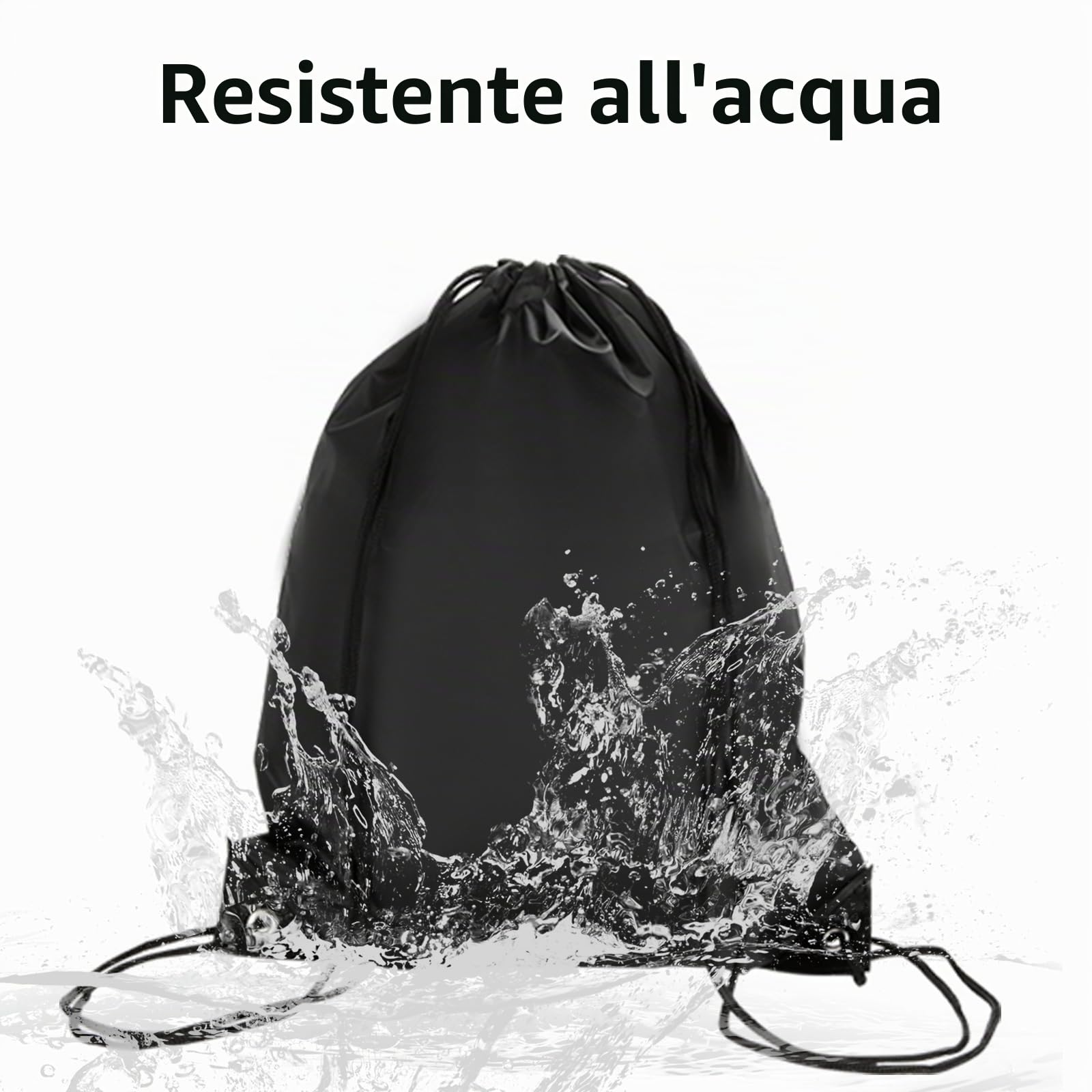 DAJAVE 20 Pezzi Sacca da Palestra con Coulisse, Sacca Zaino Sportivo in Nylon, sacca sportiva con coulisse, impermeabile Borse con Corda da Palestra Disegna Borsa Sportiva