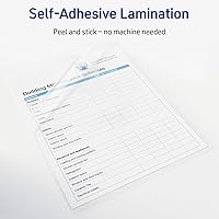 Vista 3 de Hojas de laminado transparentes Avery, 9 x 12 pulgadas, adhesivo autoadhesivo permanente, 10 hojas de laminado autoadhesivo, excelentes