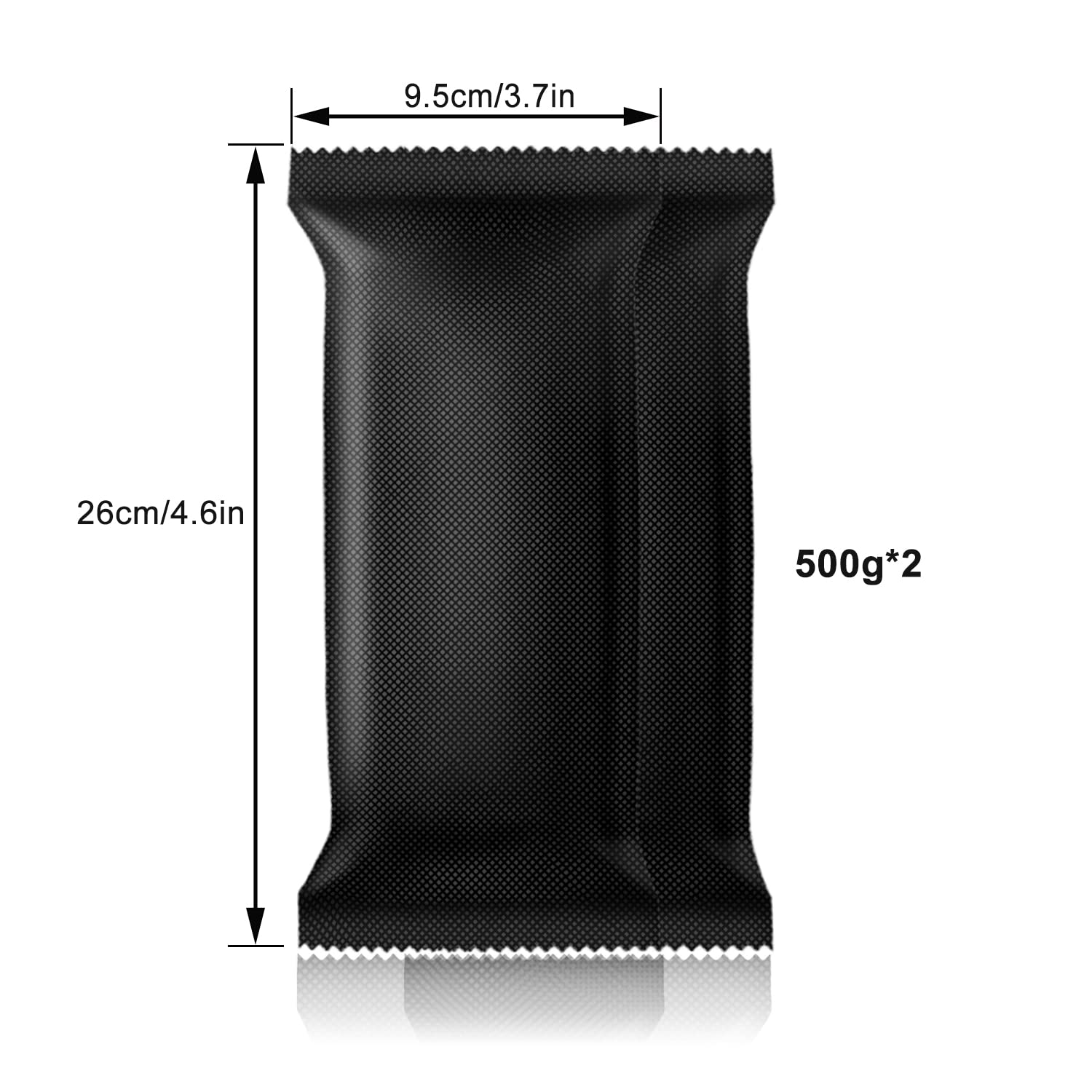 4x500G Luftentfeuchter Auto wiederaufladbar Feuchtigkeitskissen Mikrowelle schnell wirkende Entfeuchtung Tasche für Auto Keller Garage RV Feuchtigkeitsentfernung (Packung mit 2)