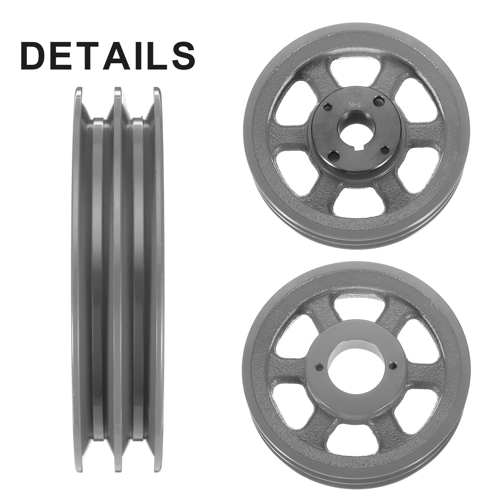 QUARKZMAN 2AK64H-1 Puleggia A V Foro 1" Diametro Esterno 2.5" Doppia Scanalatura Puleggia Con Foro Su Misura Ghisa Sezione Cinghia Per Cinghia 4L O A