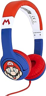 OTL Technologies SM0762 Kids Headphones - Super Mario Wired Headphones for Ages 3-7 Years