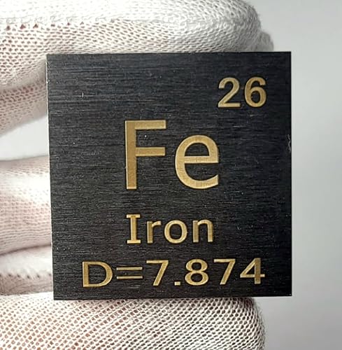 Miniatura 164 de Cubo de metal cobalto de 0.39 pulgadas (0.394 in) hasta un 99.9% puro elemento de tabla periódica de densidad grabada, colección de bloques