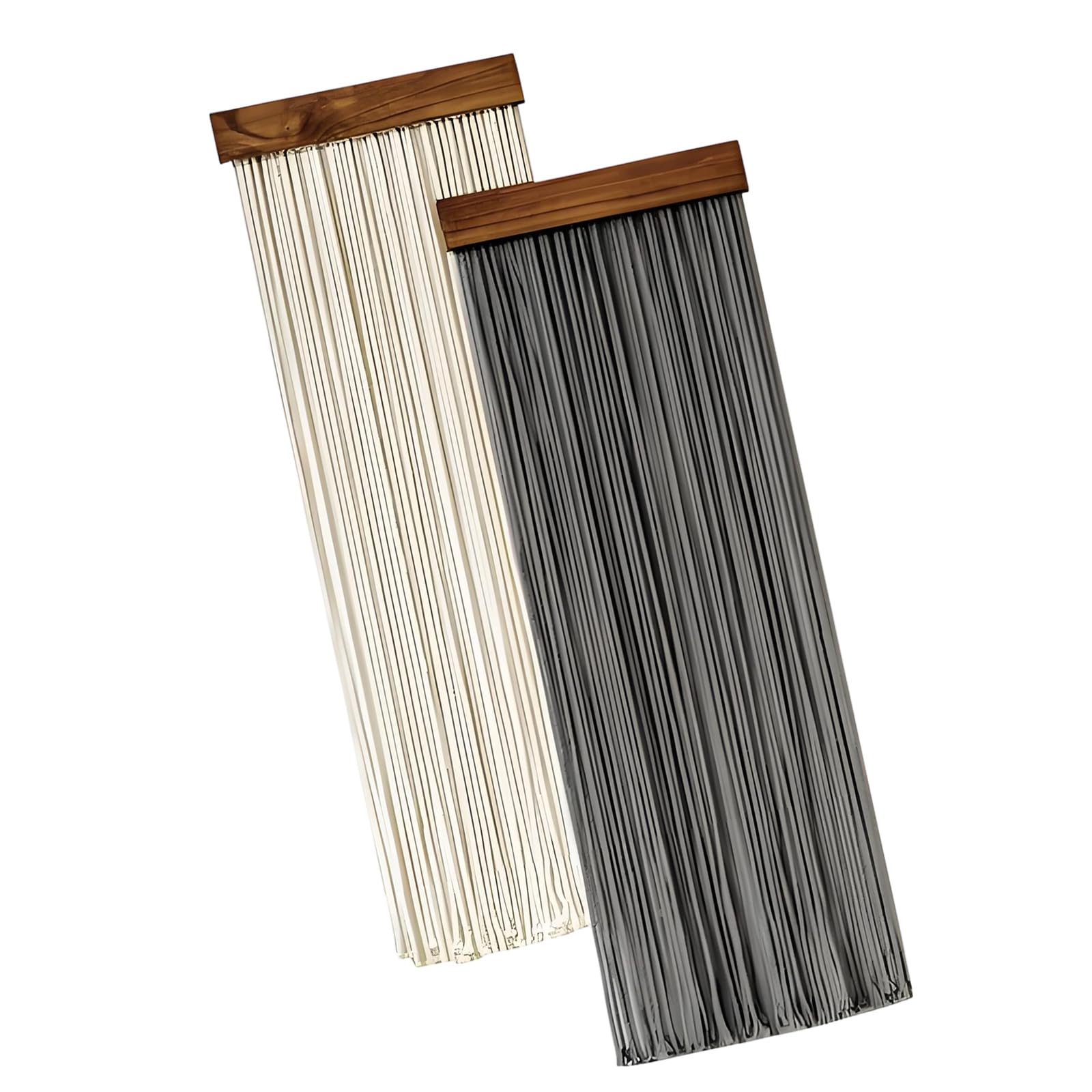 Kahdgss Black B 2Pieces Tassels Wall Tapestry Cotton And Wooden Hanging Decoration For Home Cotton Rope Fabric Set