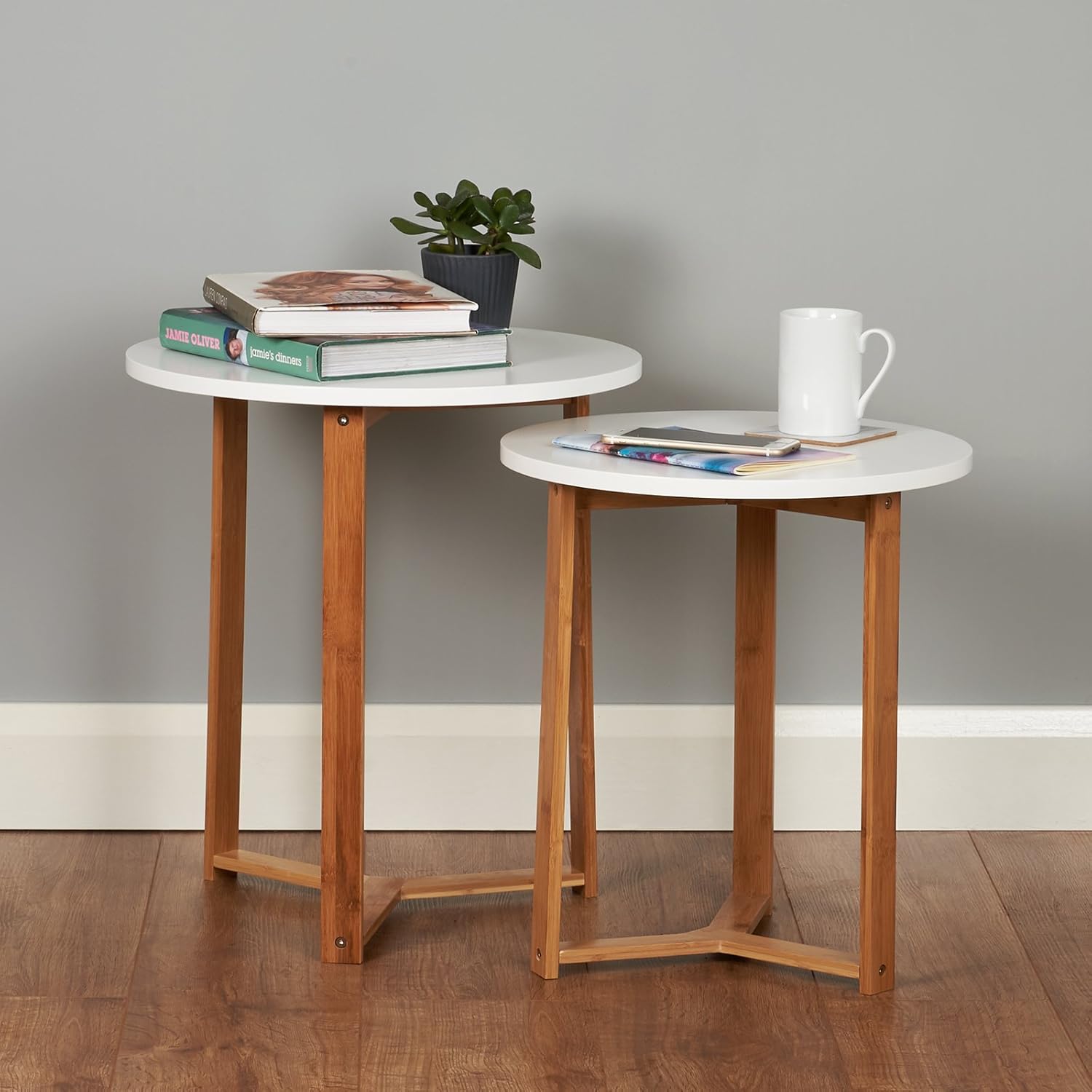 Roost White Nest of Tables Amazon.co.uk Home & Kitchen