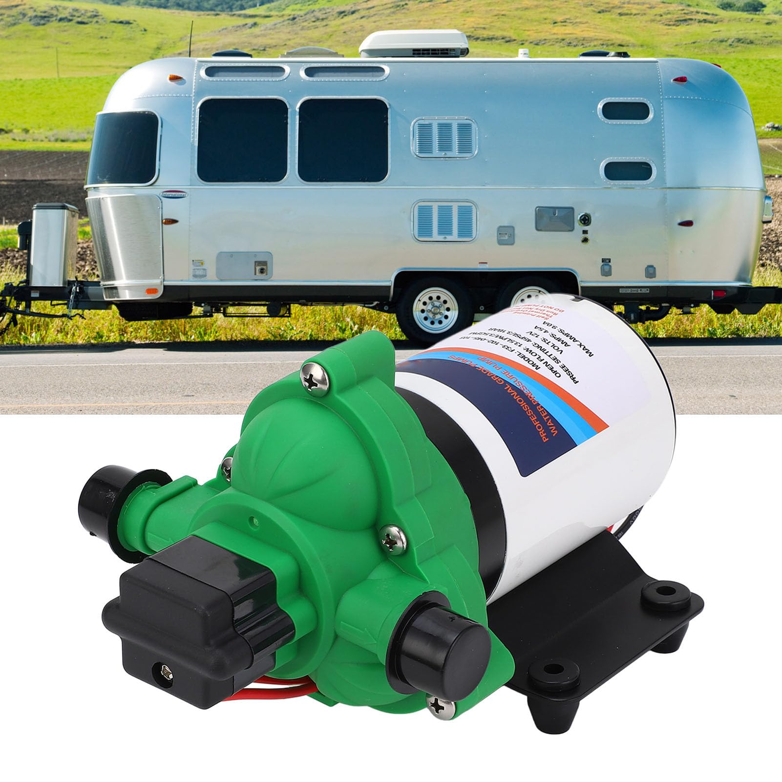 Pompa Wody do Kampera, DC 12V, 3.5 GPM, 45 PSI, Samozasysająca
