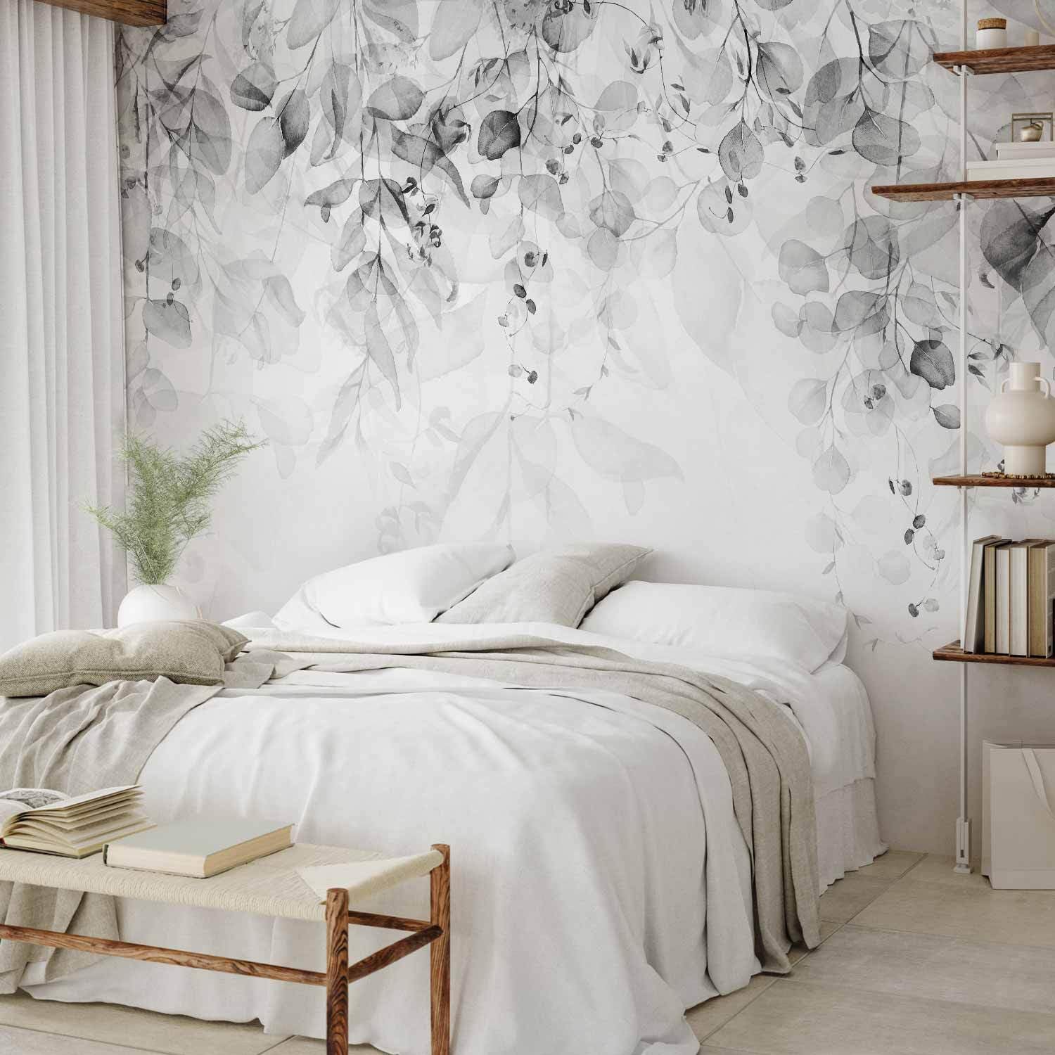 decomonkey Fototapete selbstklebend Pflanzen, 147x105 cm, XL, Natur Laub | Selbstklebende, Tapeten, Wand, Fototapeten, Tapete, Wandtapete, klebend, Klebefolie