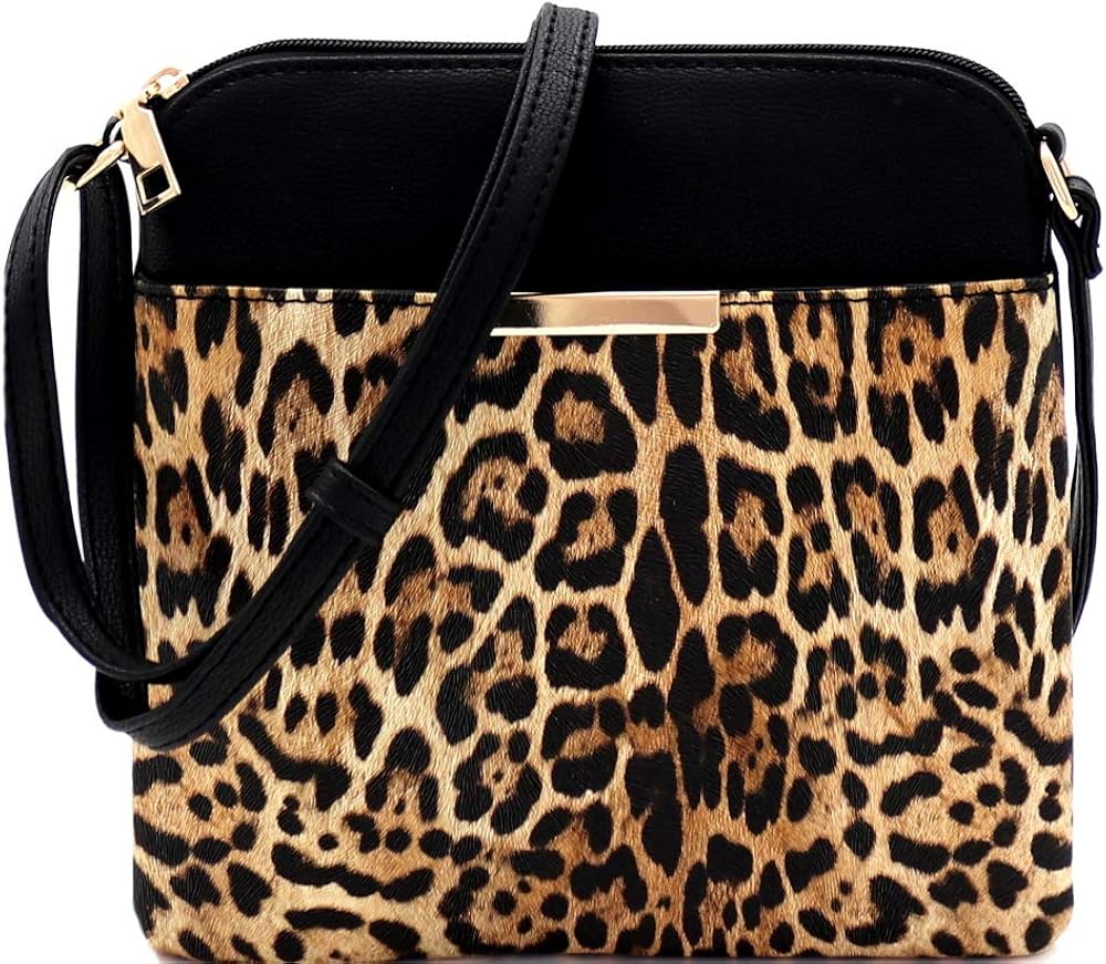 small leopard crossbody bag