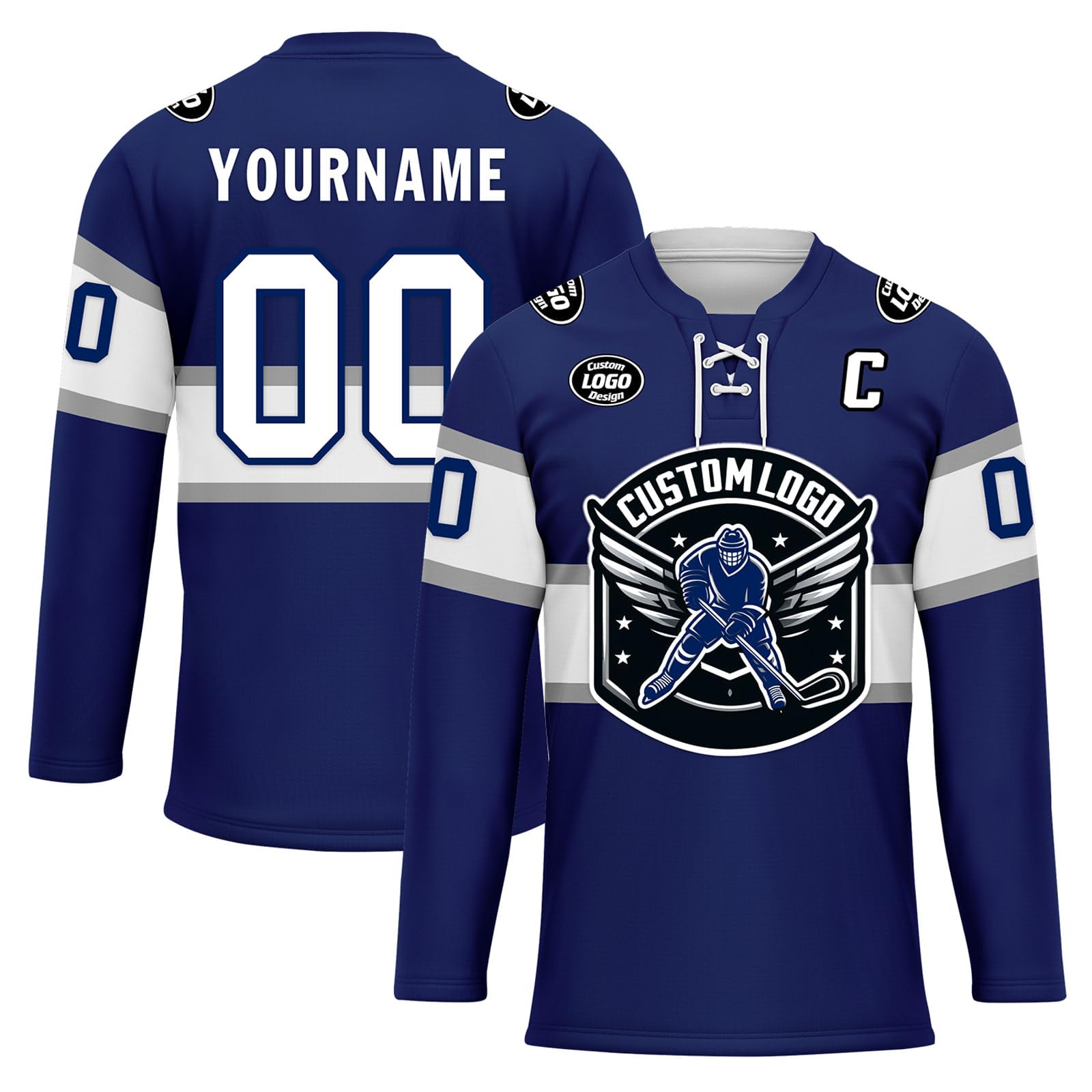 Custom Ice &amp; Field Hockey Jersey for Men Women Youth, Personalized Practice Training Team Uniform Sports Outfit