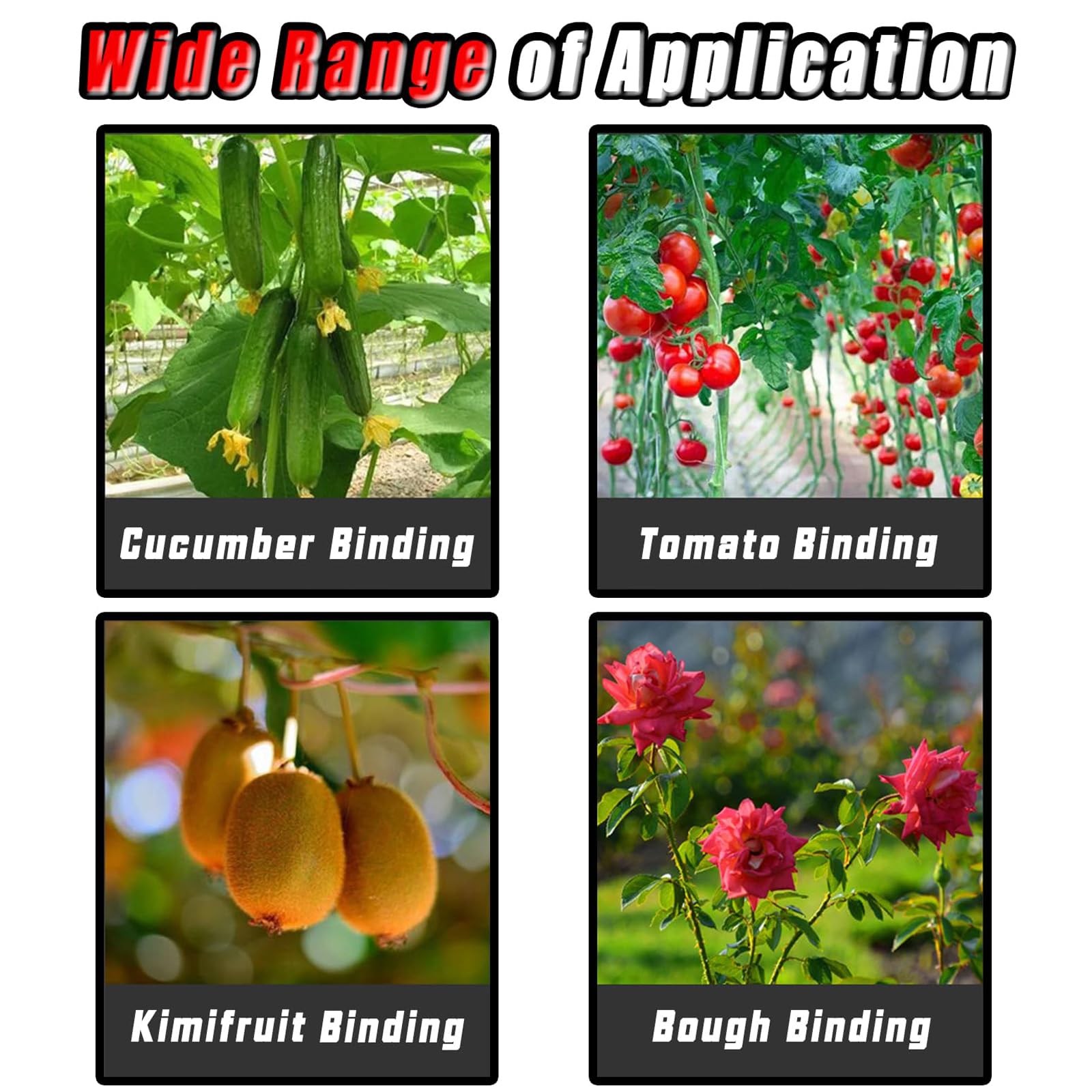 Legatrice elettrica per piante, senza fili, con 2 batterie, 4 marce regolabili, ideale per legare rami da giardino, pomodori, cetrioli e uva