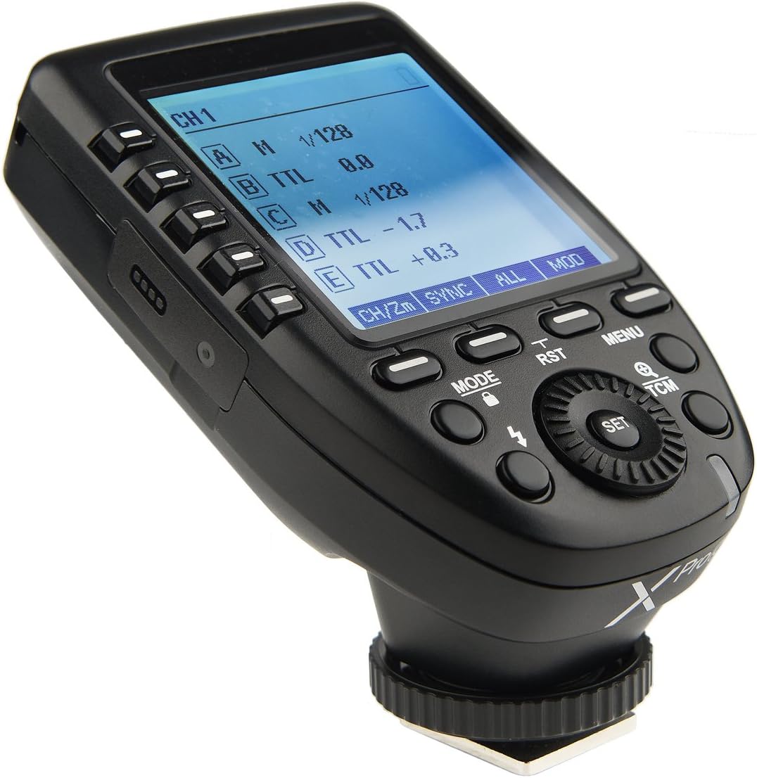 Godox Xpro-S TTL Wireless Flash Trigger 1/8000s HSS for Sony A77 II, A99, A9, A7R II, A6000, DSC-RX10 Digital Camera, TCM Smart Function, 5 Delicated Group Button