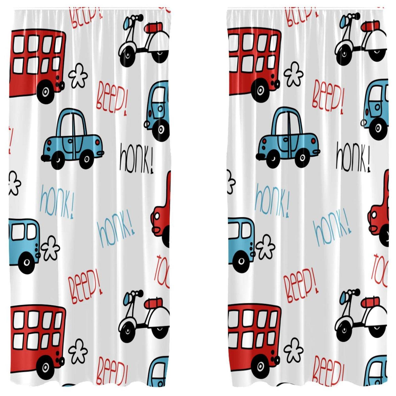 Rideaux occultants Beep Bus pour chambre d'enfant : créez un cocon de sommeil parfait