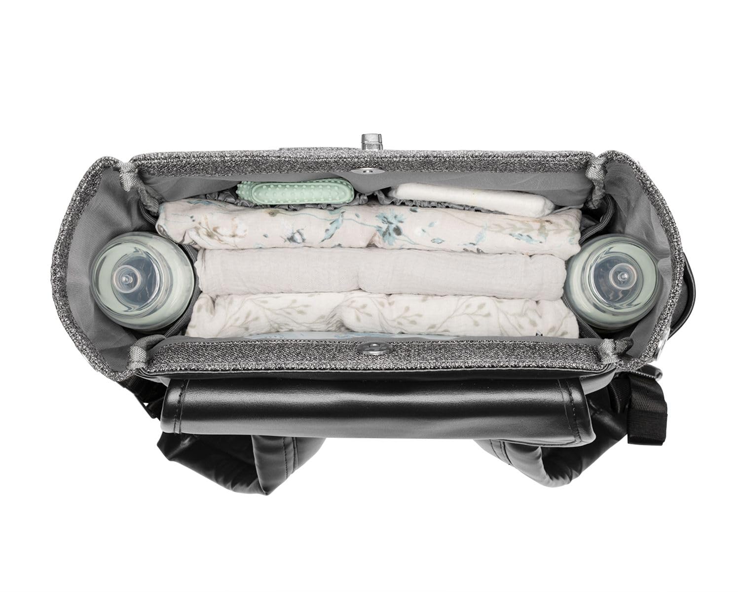 Kikkaboo Wickeltasche Morice Rucksack Magnetknöpfe, Drehverschluss, verstellbar grau