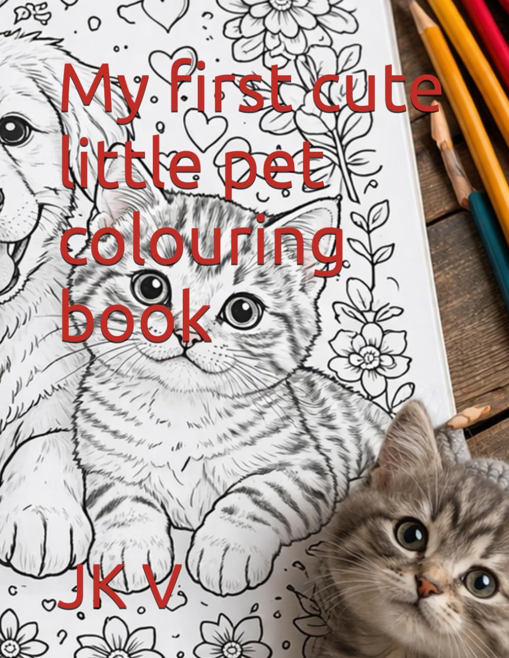 My first cute little pet colouring book