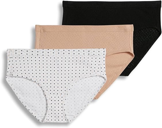 Jockey Women's Underwear 100% Cotton Elance Breathe Hipster - 3 Pack