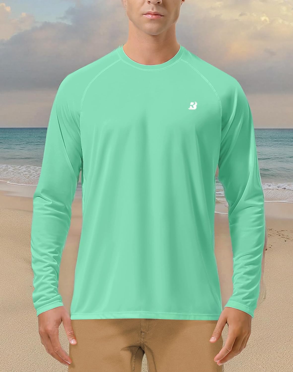 Roadbox Mens UPF 50+ UV Sun Protection Shirts Outdoor Long Sleeve SPF Rash Guard for Fishing Hiking Swimming Running - Image 6
