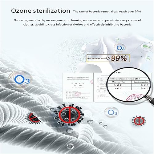 Miniatura 8 de Mini lavadora y secadora de 6.6 lbs, ropa interior de pared calcetines lavadora pequeña máquina de lavandería doméstica, cocción y lavado a alta