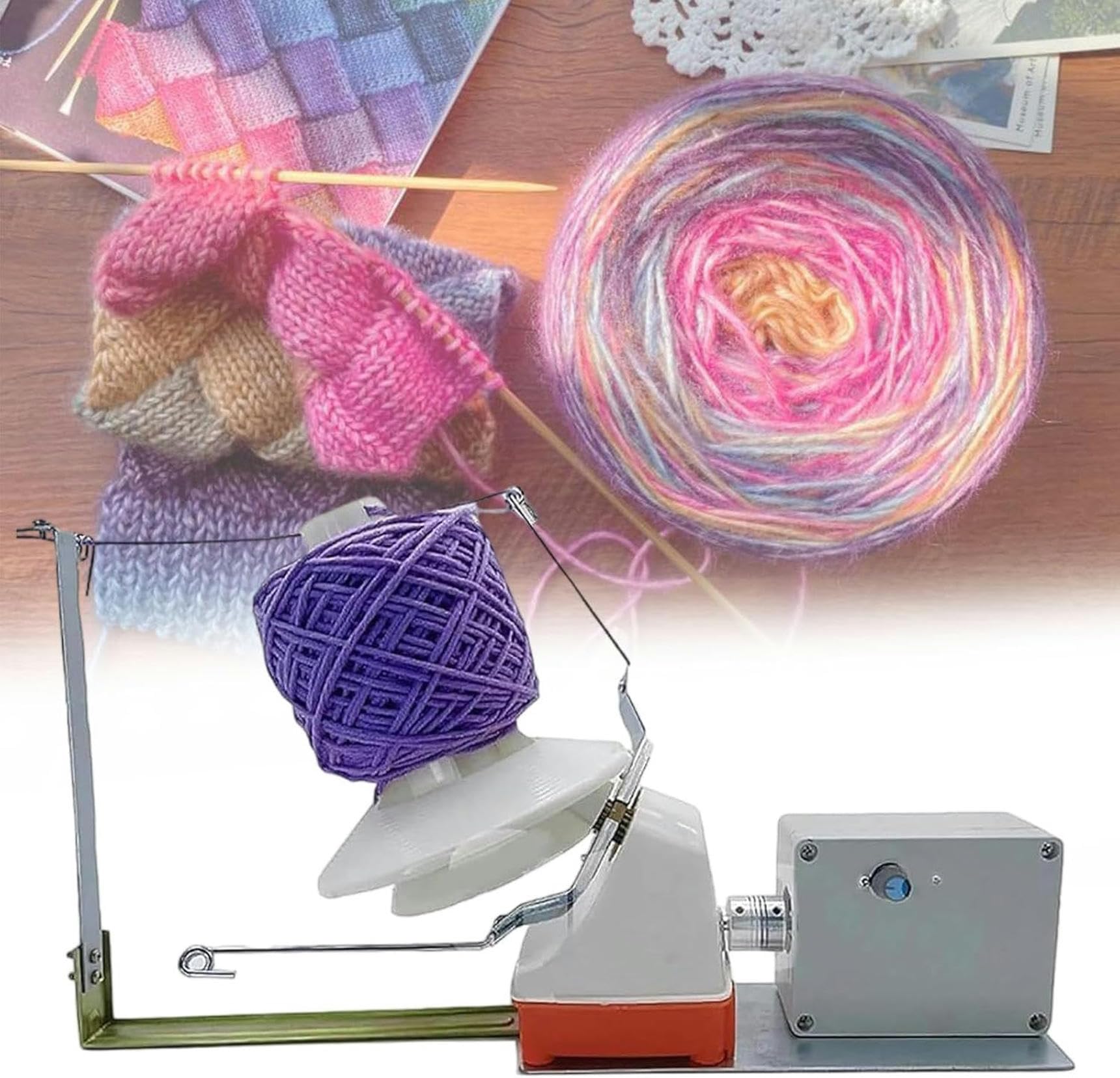 Máquina De Bobinado Eléctrico, Bobinador De Bola De Hilo, Hilo De Rodillo De Tejido Automático, Bobinador De Ritmo De Hilo De Hilo De Rollo De Tejido Eléctrico, para Lana, Cuerda, Nylon