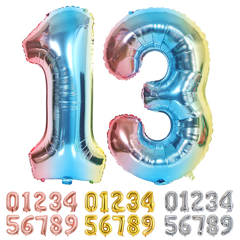 Foil Globo Número 5 Azul 40" (101cm), Inflable Helio o aire, Gigante Numeros 0-9, 10-19, 20-29, 30-100, Grande Globos Decoración para La Boda Aniversario y Cumpleaños Fiestas — view 208