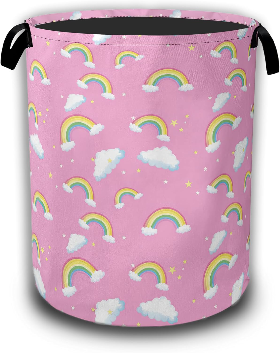 Misty Forest Landscape Laundry Basket,Waterproof Foldable Laundry Hamper,Dirty Clothes Basket, Linen Bin Storage Organizer Collection 16" x 20.8"