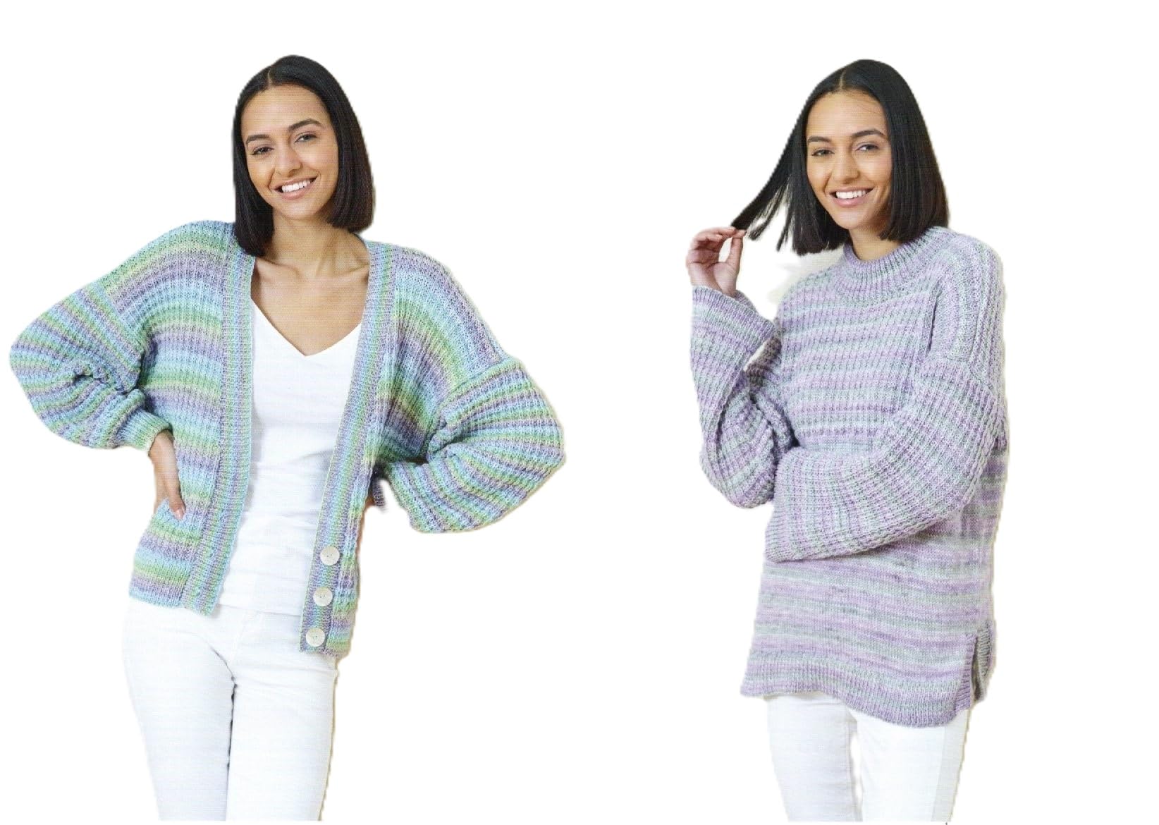 Knitting Pattern Womens Cardigan Sweater Jumper King Cole Double Knit DK 6010