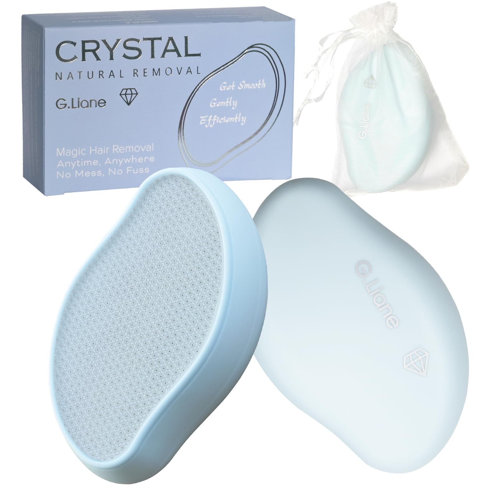 G.Liane Premium Crystal Hair Eraser,Painless Exfoliation Hair Removal Epilator,Nano Glass Hair Remover for Women,Natural Gentle and Efficient Shaver