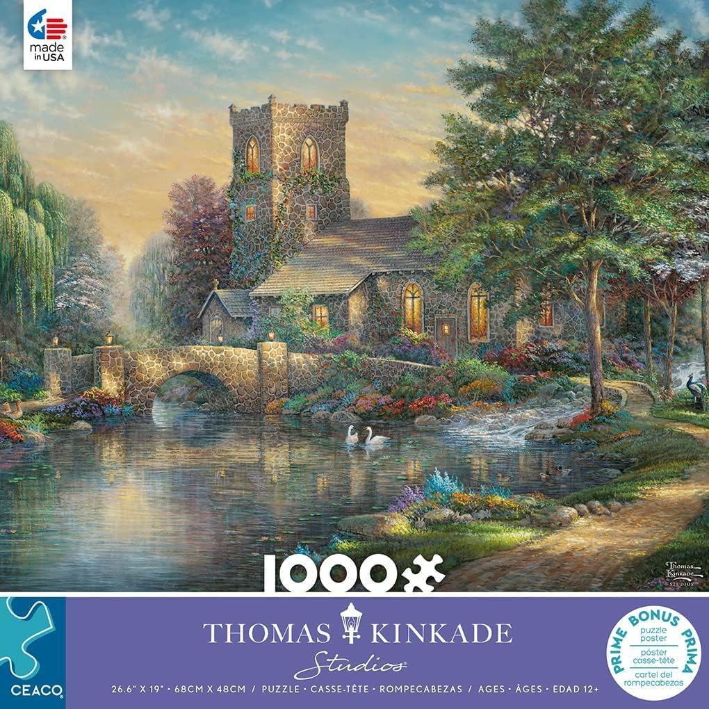 Willow Wood Chapel - Colorful Puzzle – Precision-Cut Pieces, Beautiful Artwork, and Hours of Relaxing Fun