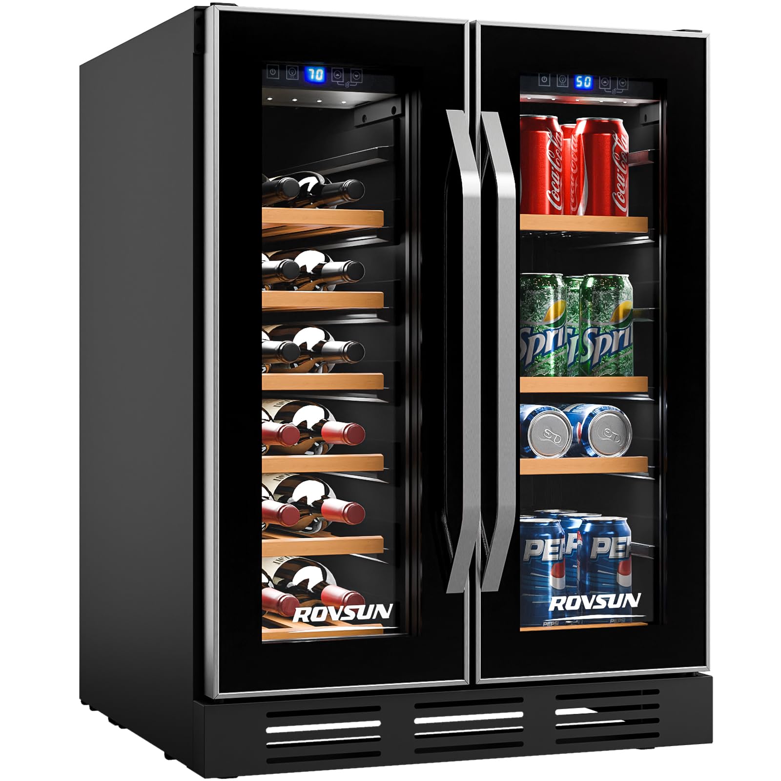 ru-ruru Amazon.com: ROVSUN 34 Bottle Wine Fridge - Dual Zone