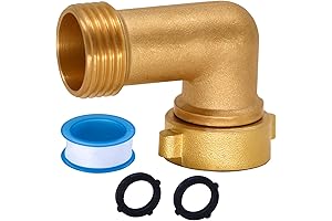 90 Degree Heavy Duty Brass Garden Hose Elbow Connector