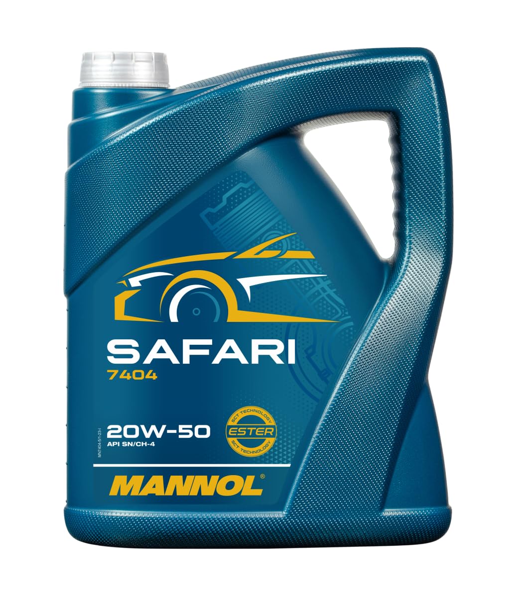 Mannol 10615100400 Safari 20W 50 API SN/CH-4 Aceite de Motor, 4 l