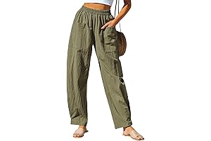 CUPSHE Women's Patch Pocket Long Pants