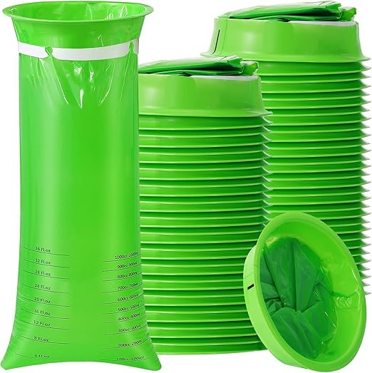 RAIHOMKIT Vomit Bags Disposable,1000ml Emesis Bags,Leakproof Barf Bags Disposable