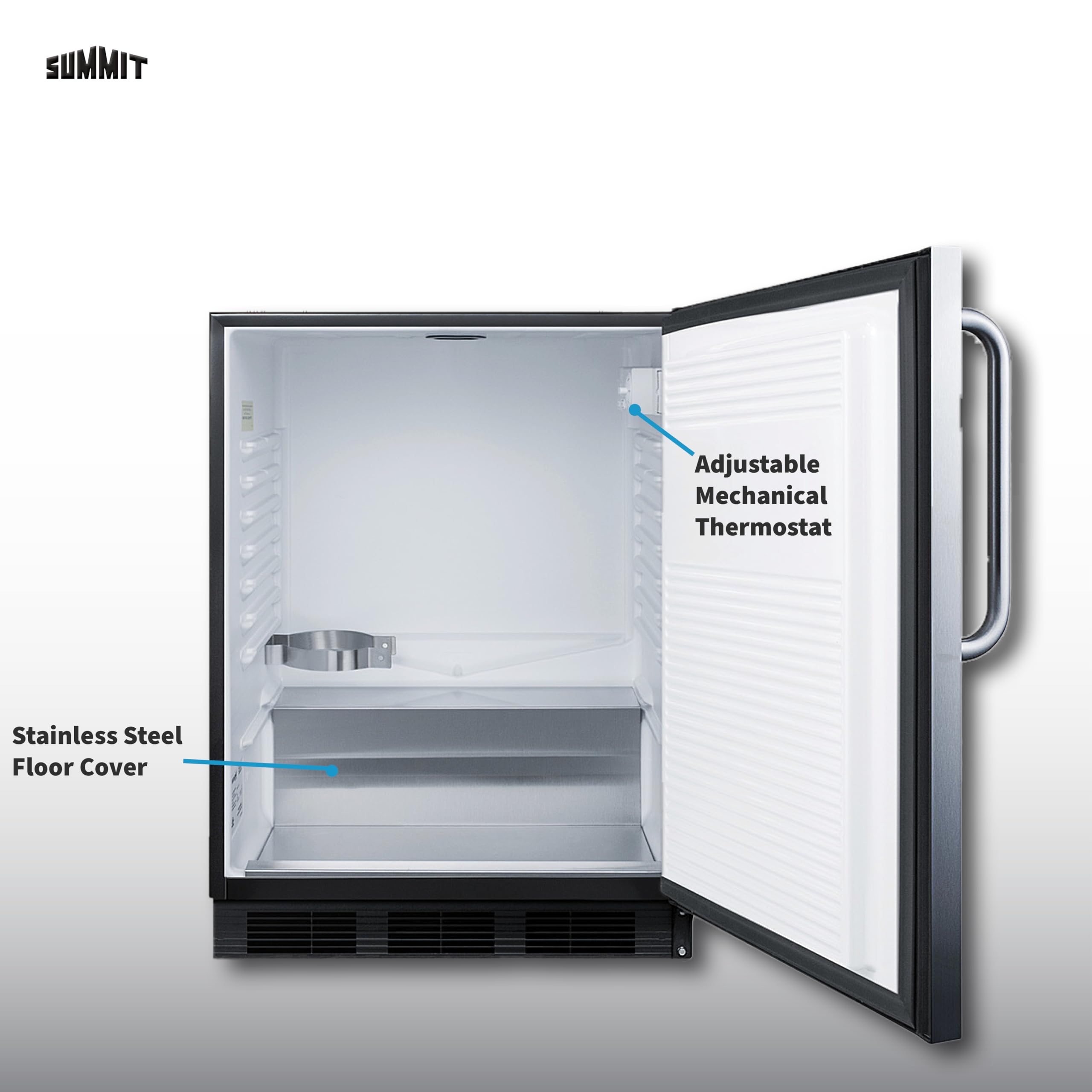 Summit 24" Outdoor Kegerator, ADA-Compliant, Stainless Steel - SBC54OSBIADANK