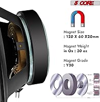 Vista 5 de 5 CORE Altavoz de subwoofer de 8 pulgadas 500 W PA DJ subwoofer con bala de aluminio rojo 8 ohmios de rango medio de graves profundos para uso