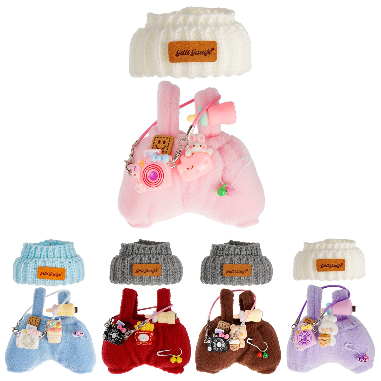 Ensemble Pyjama Rose Pour Poupée 17 Cm - Avec Pantalon Et Masque Pour Les Yeux - Accessoire En Tissu Doux Pour Collection