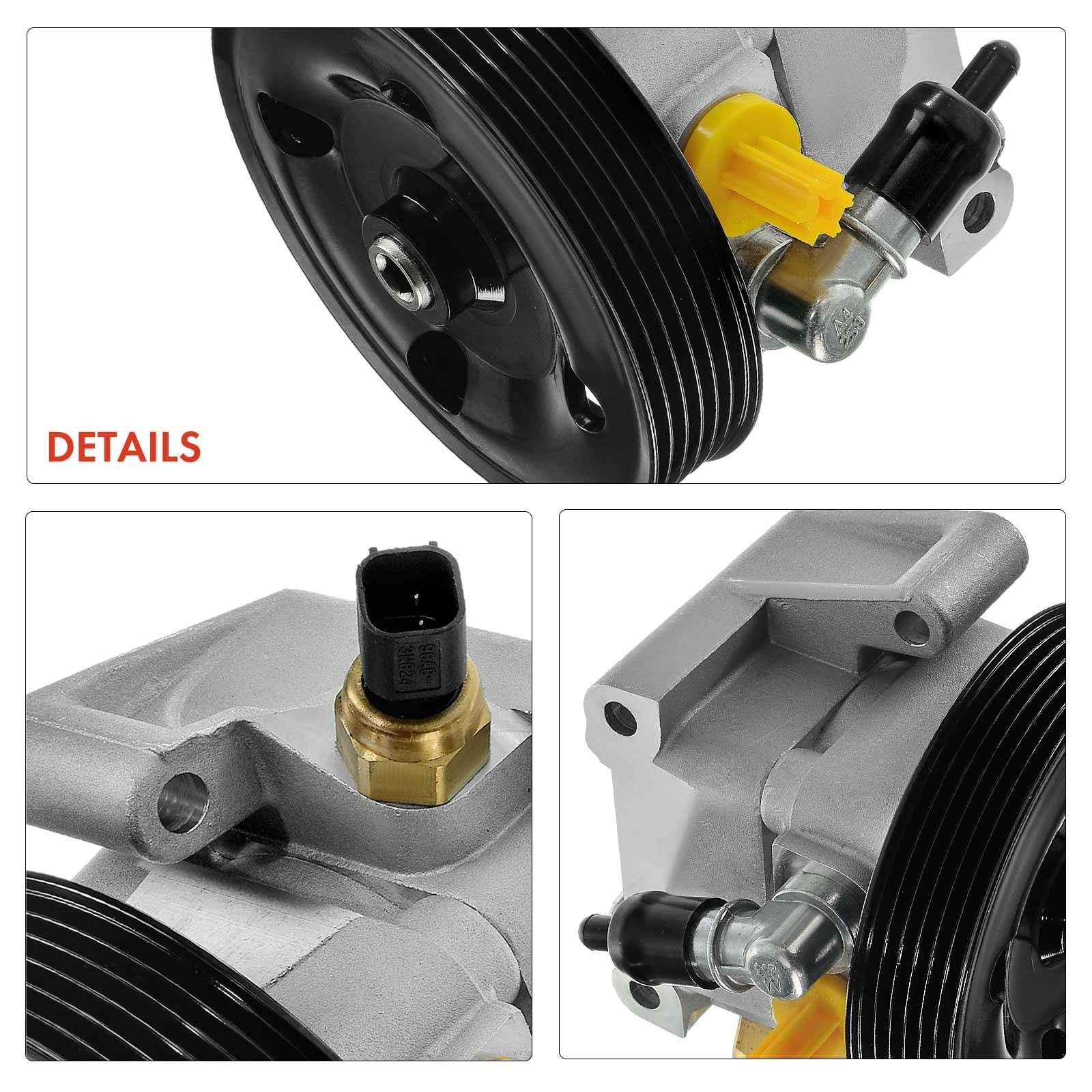 Frankberg Servopumpe Hydraulikpumpe Lenkung Kompatibel mit C-Max DM2 I4 1.6L 2007-2010 Focus II DA HCP DP I4 1.4L-2.0L 2004-2012 S40 II 544 I4 1.6L 2005-2012 Replace# 4M513A696AC