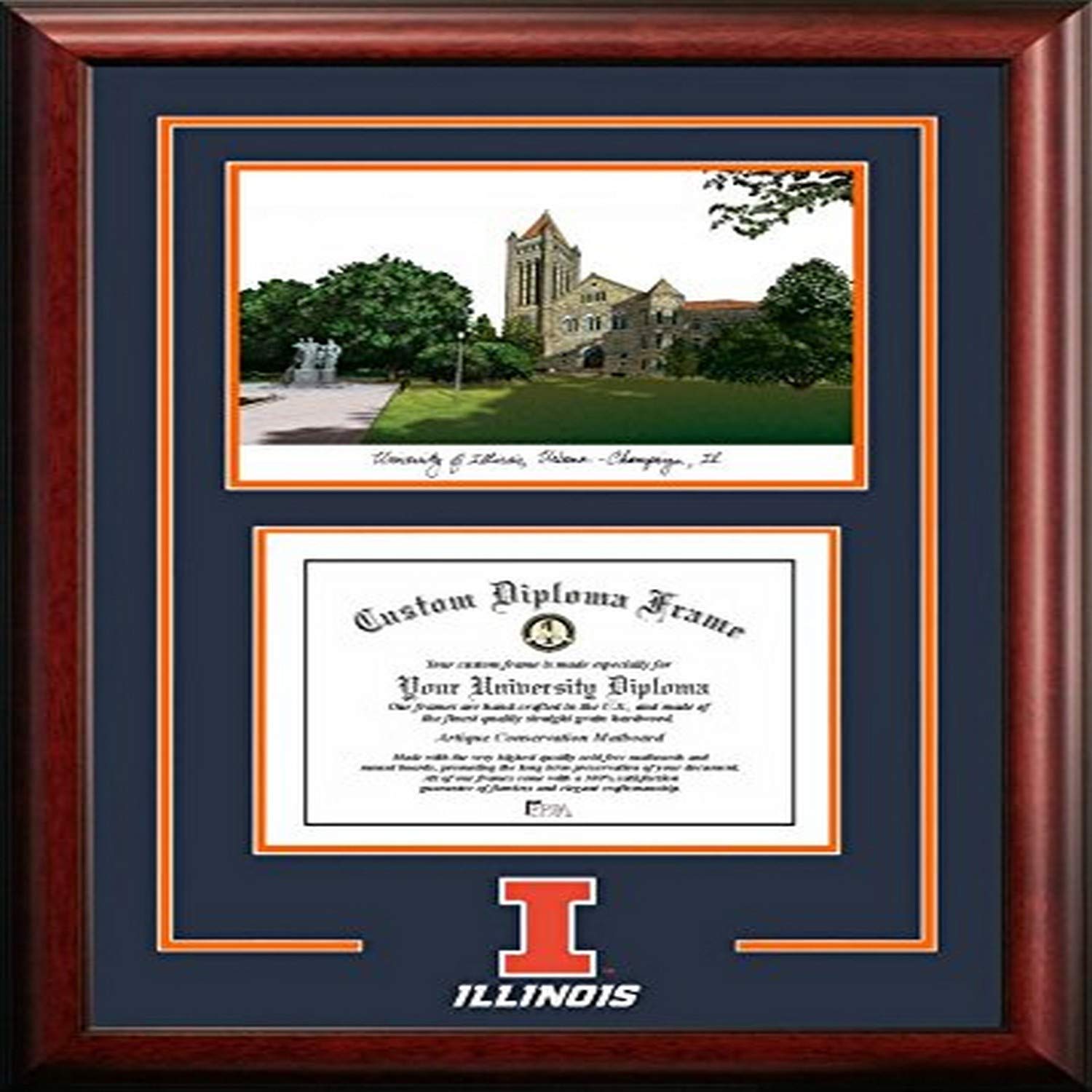 Campus Images University of Illinois, Urbana-Champaign Spirit Graduate Frame
