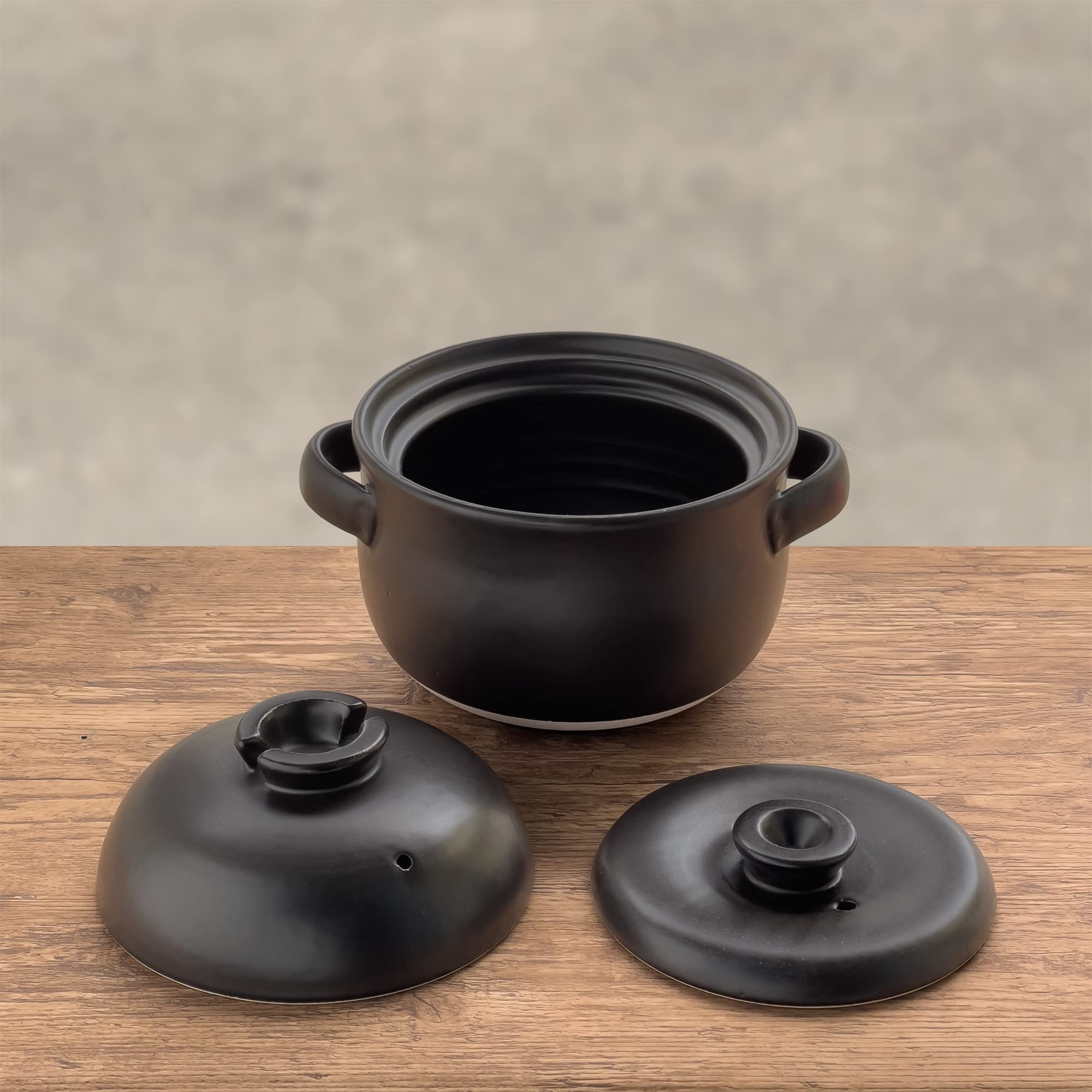 Amazon | オーシン IH対応土鍋 マジカルごはん炊き 黒しずく 4合