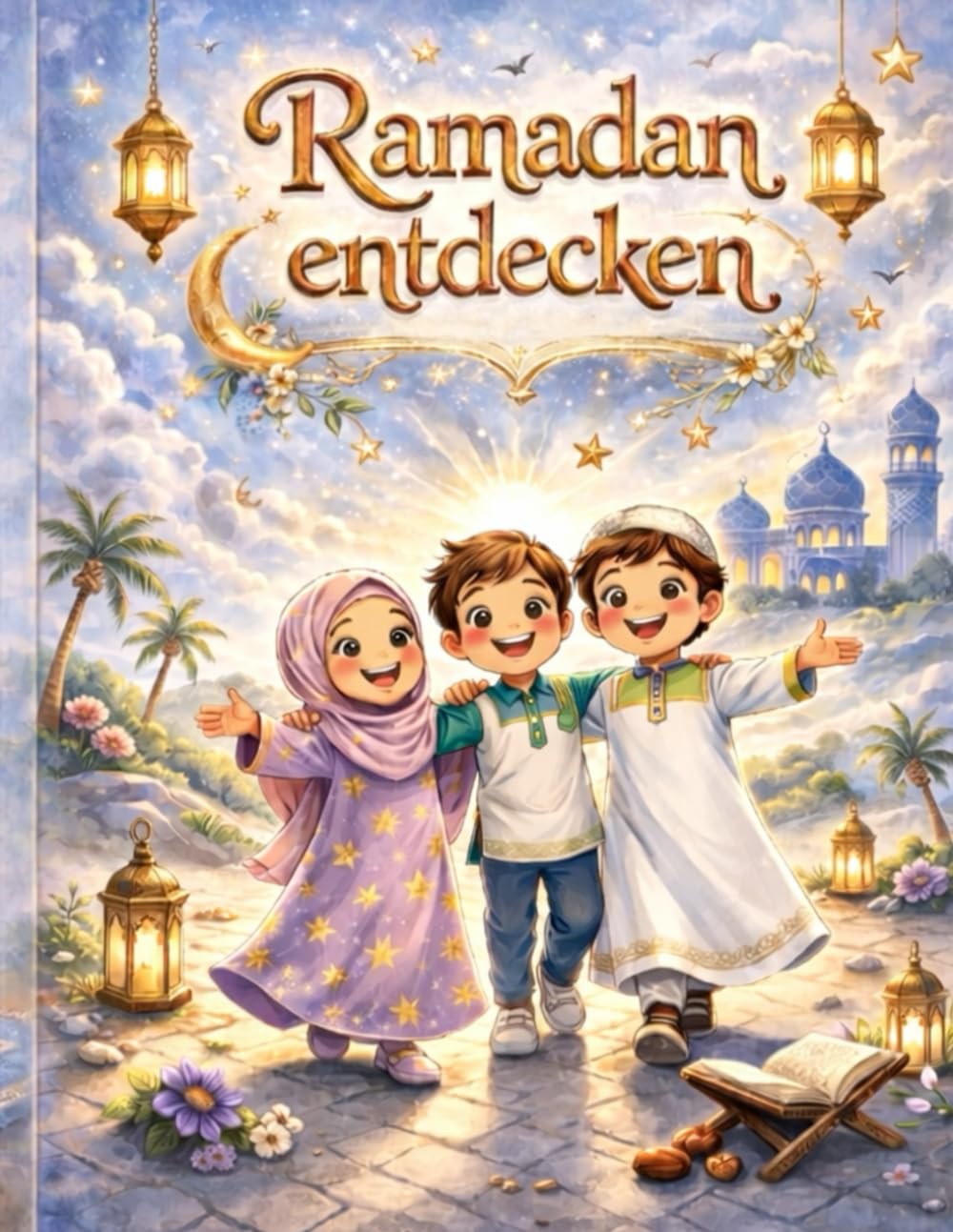 Ramadan entdecken: Ein liebevoll gestaltetes Mitmachbuch für Kinder mit Ausmalbildern, Rätseln und Wissen rund um den Ramadan