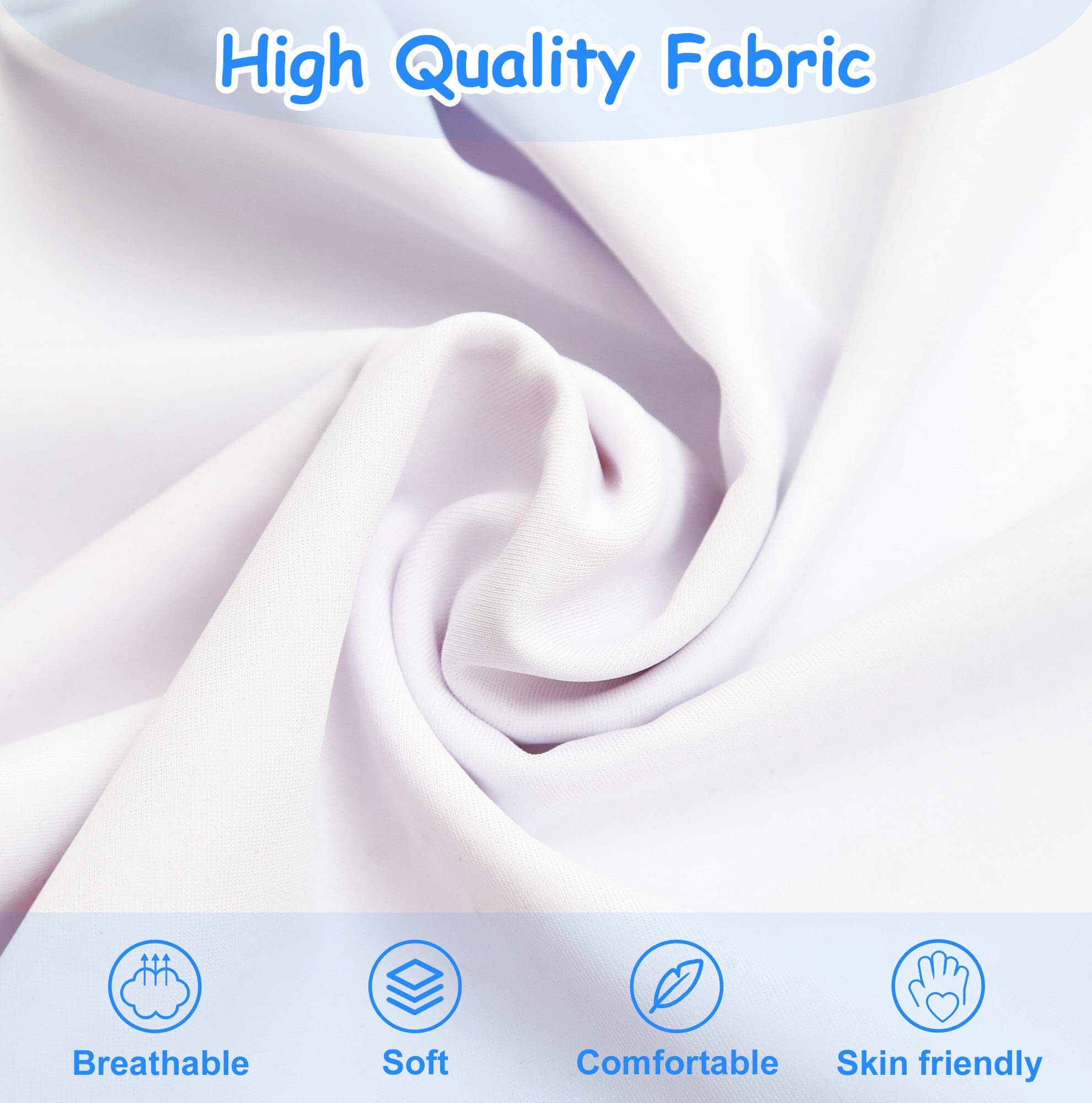 SEAUR Bambino Manica Lunga Anti-UV 3 Pezzi Stampato Coulisse Berretto da Bagno e Pantaloncini da Bagno
