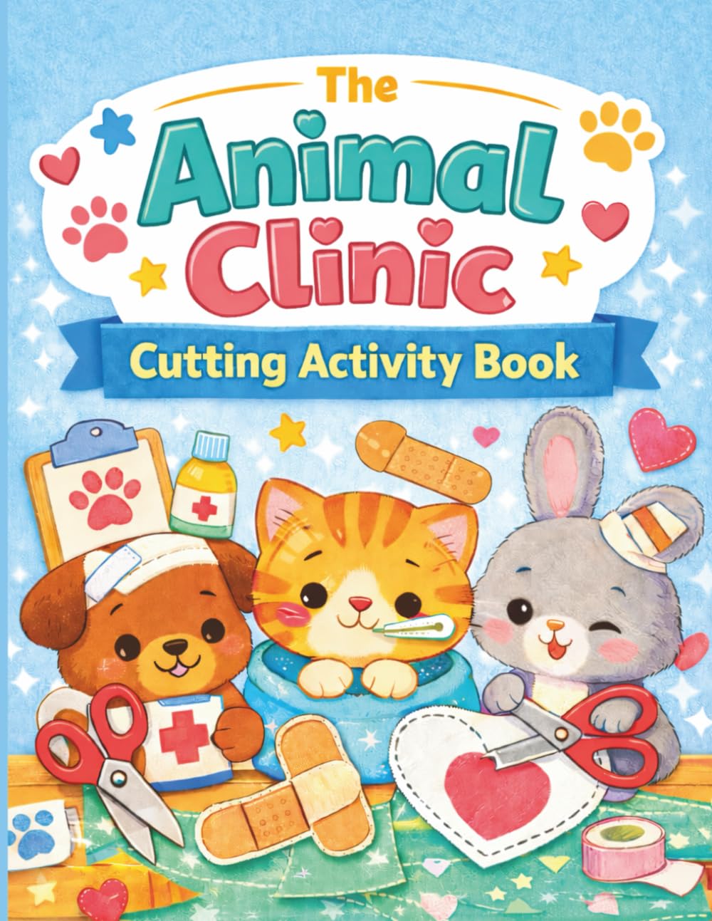 The Animal Clinic Cutting Activity Book: A Scissor Skills Activity Book for Kids Ages 3–7