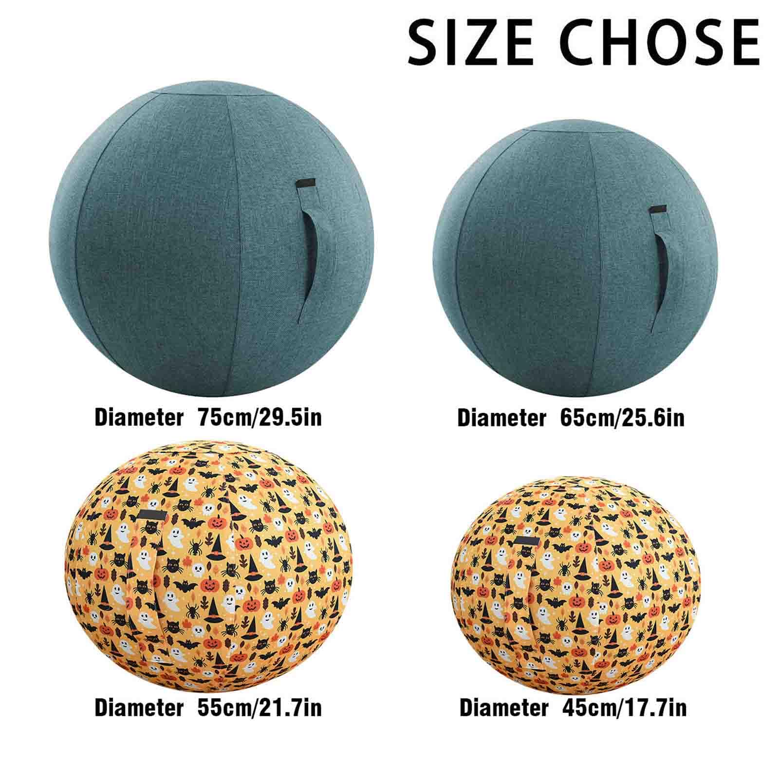 Gymnastikball Sitzball Für Büro&Zuhause,Verbessern Sie Gleichgewicht,Rumpfkraft Und Körperhaltung,Rückenschmerzen Lindern,004,55cm